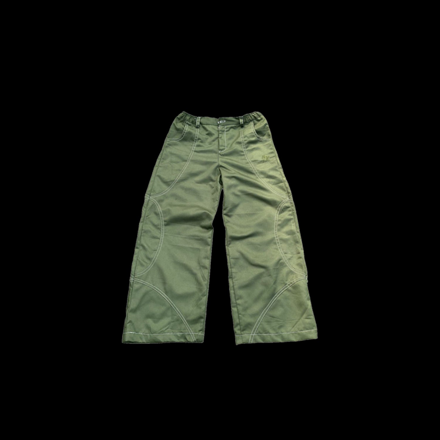 Green R Block Pants