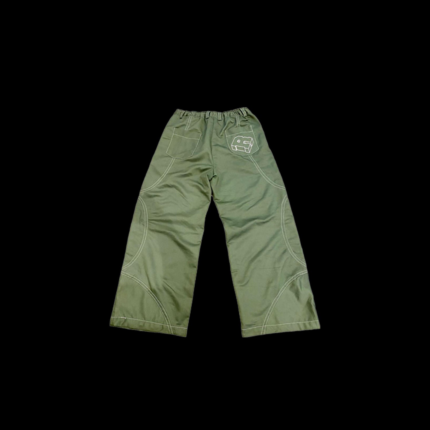 Green R Block Pants