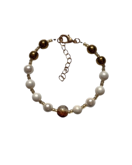 Gold Pearl bracelet