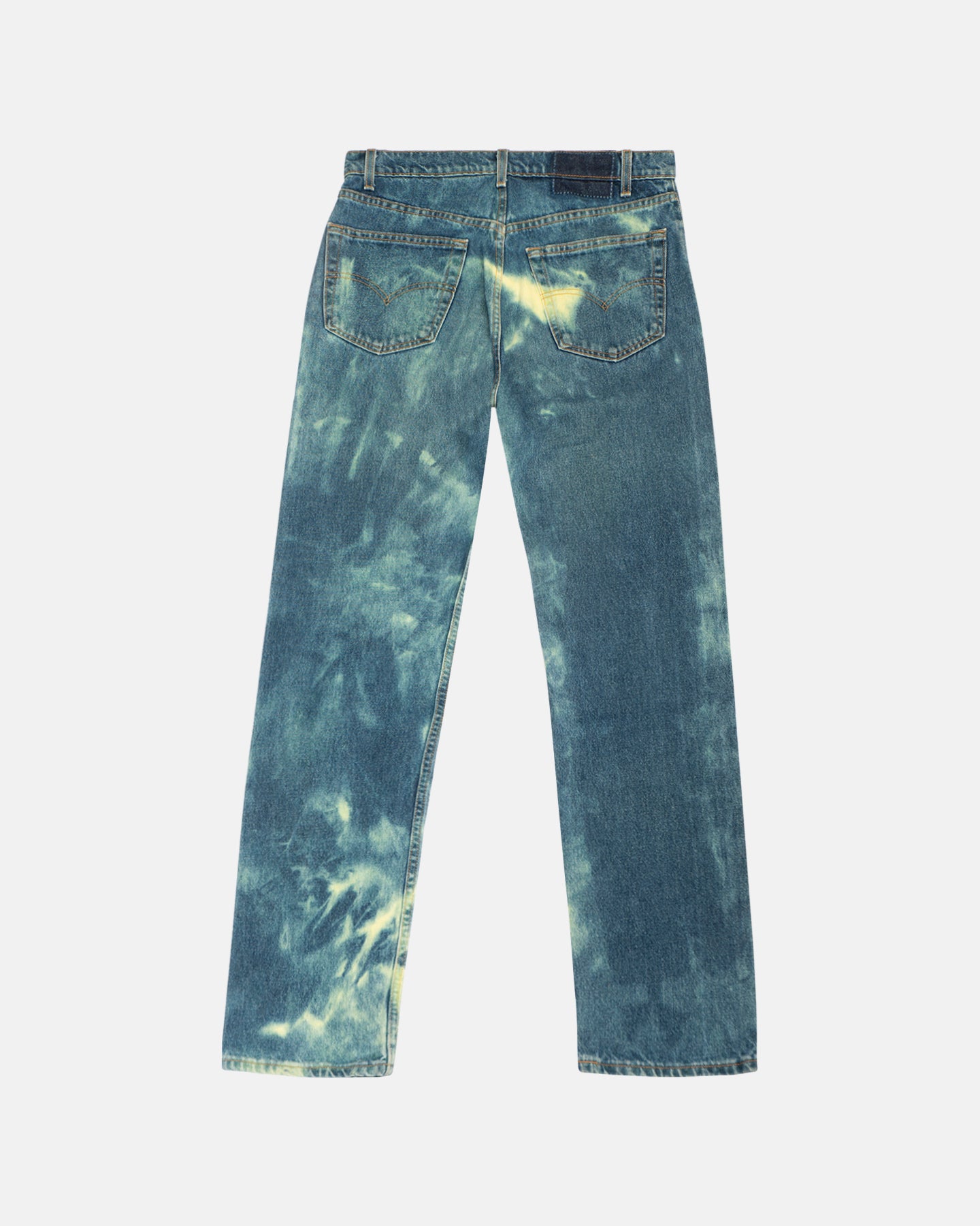 DB Decolorized Denim with Patches in Blue