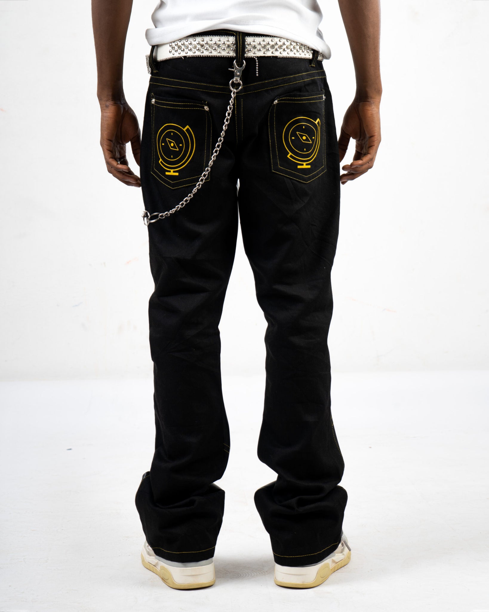 Xplore Leather + Denim Pant