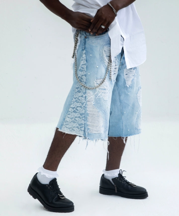 Jacqué embellished jorts